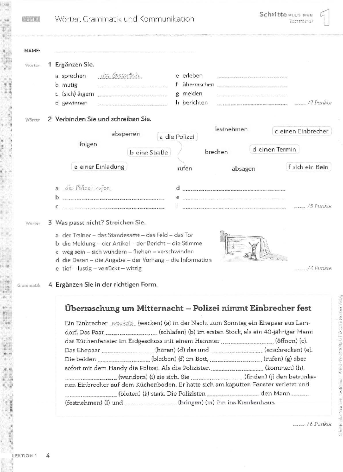 schritte plus neu 5 b1 1 lösungen arbeitsbuch