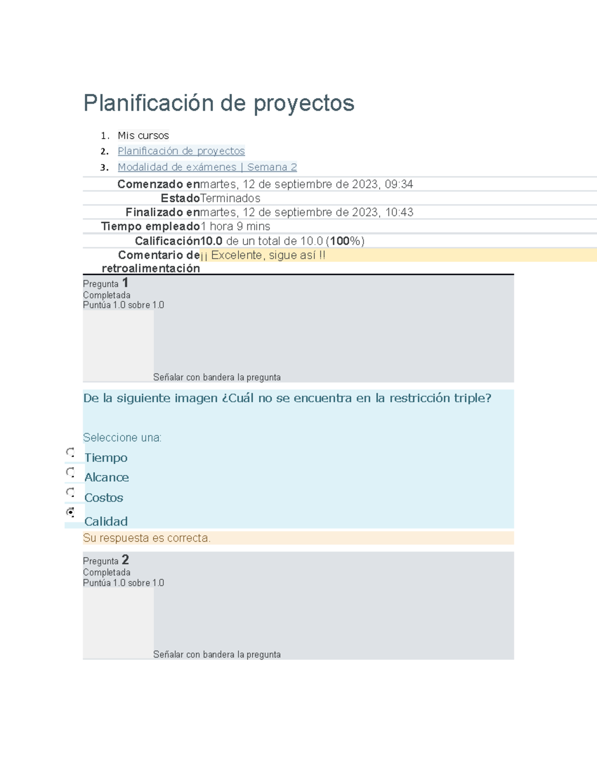 Planificación de Proyectos SEM 1 y 2 - Resumen y Preguntas Clave - Studocu
