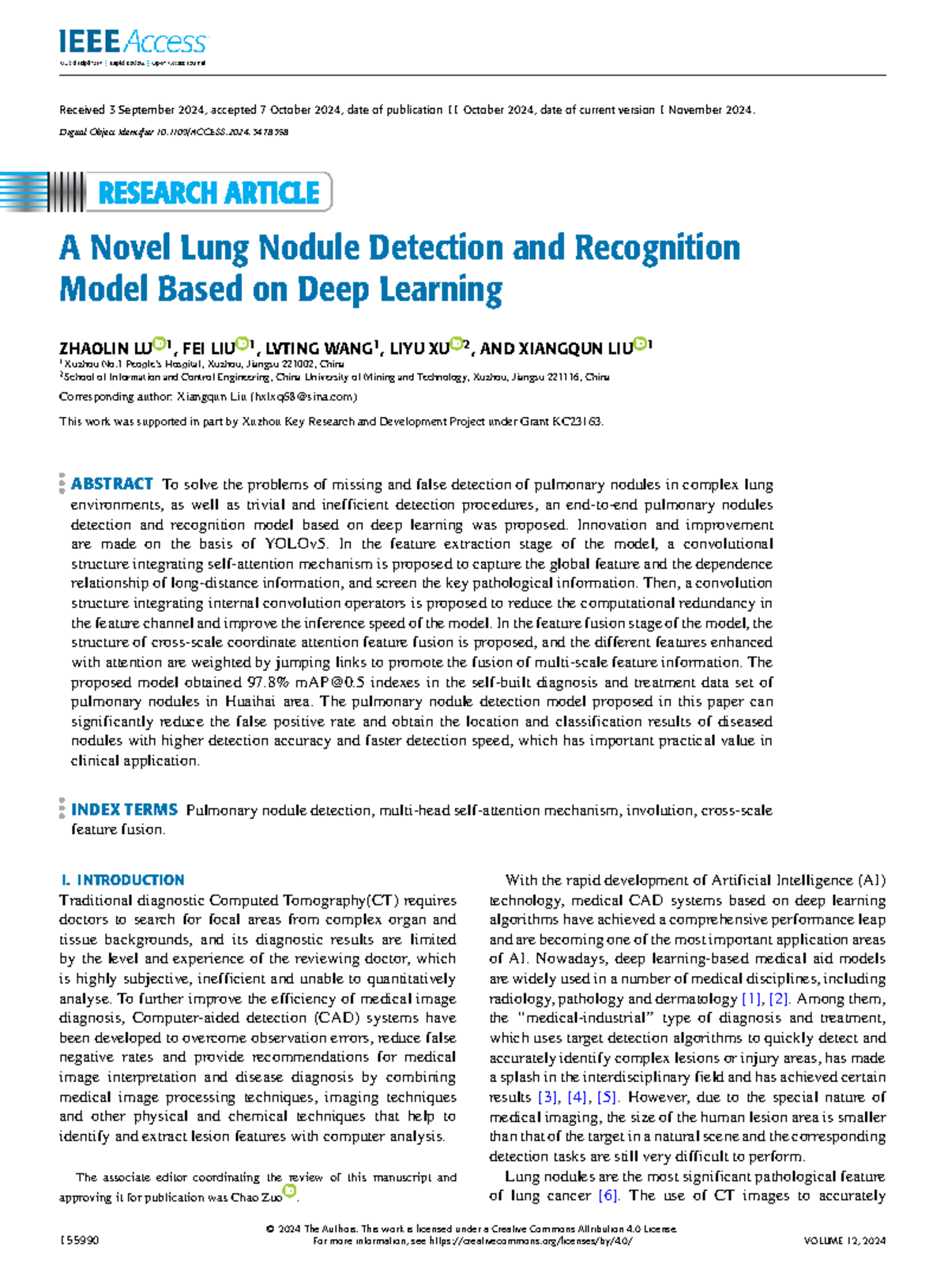A Novel Lung Nodule Detection Model Based on Deep Learning Techniques ...