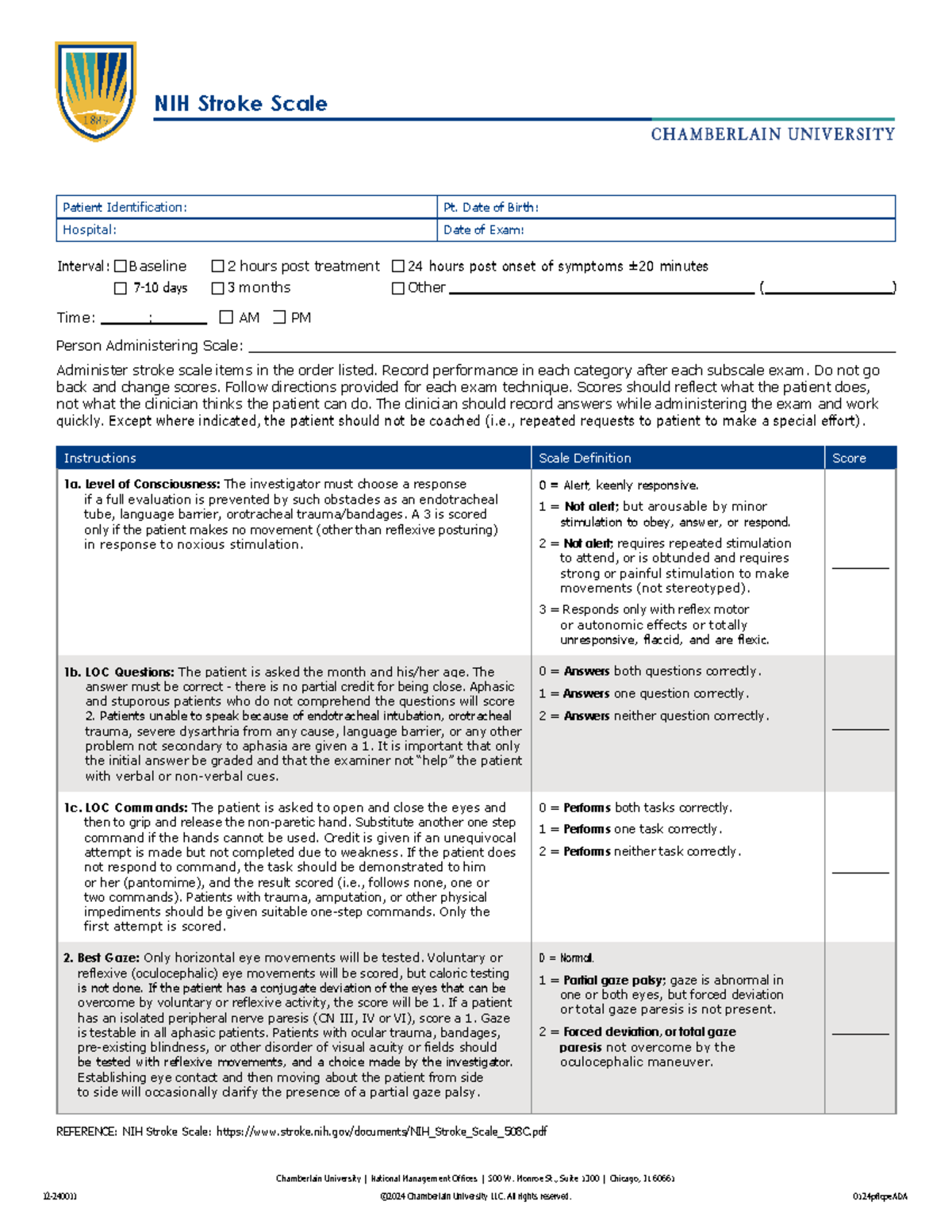 NIH Stroke Scale Assessment Guide: Patient Identification & Scoring ...