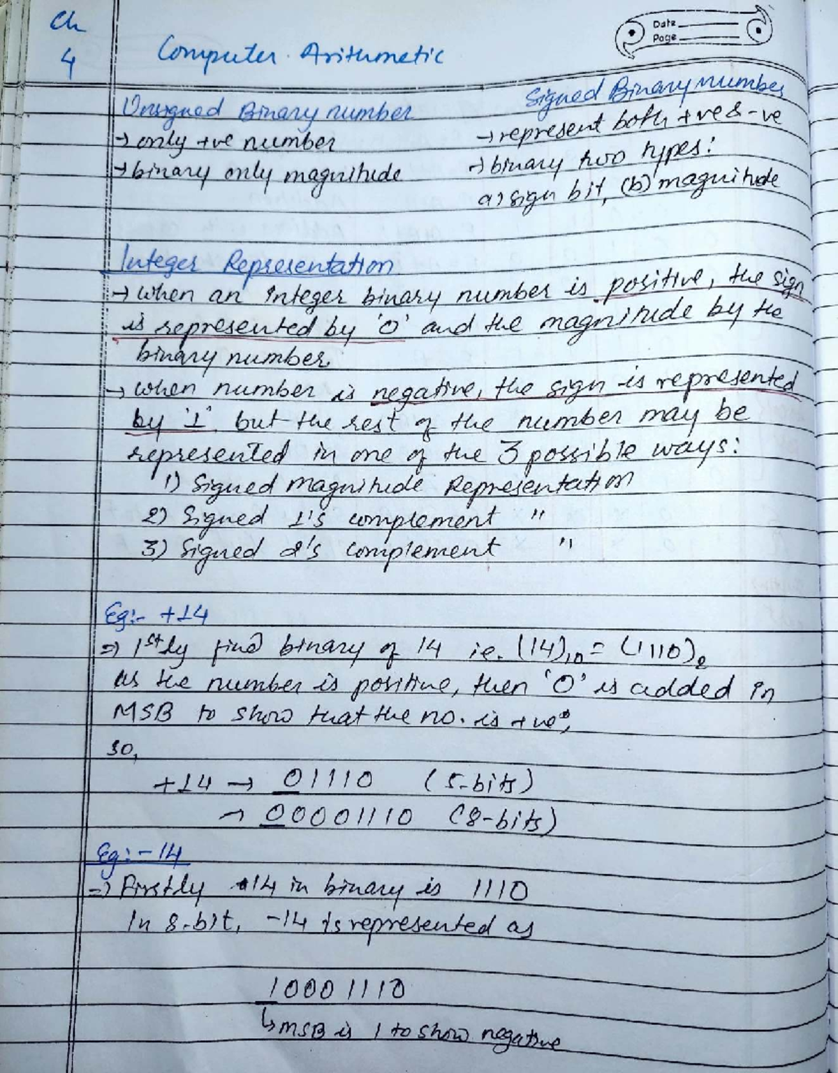 Computer Arithmetic - CA 4 Final Exam Study Notes - Studocu