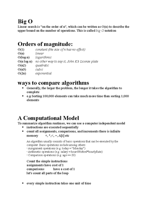 Appendix A - Algorithm Analysis - 10 APPENDIX A: INTRODUCTION TO ...