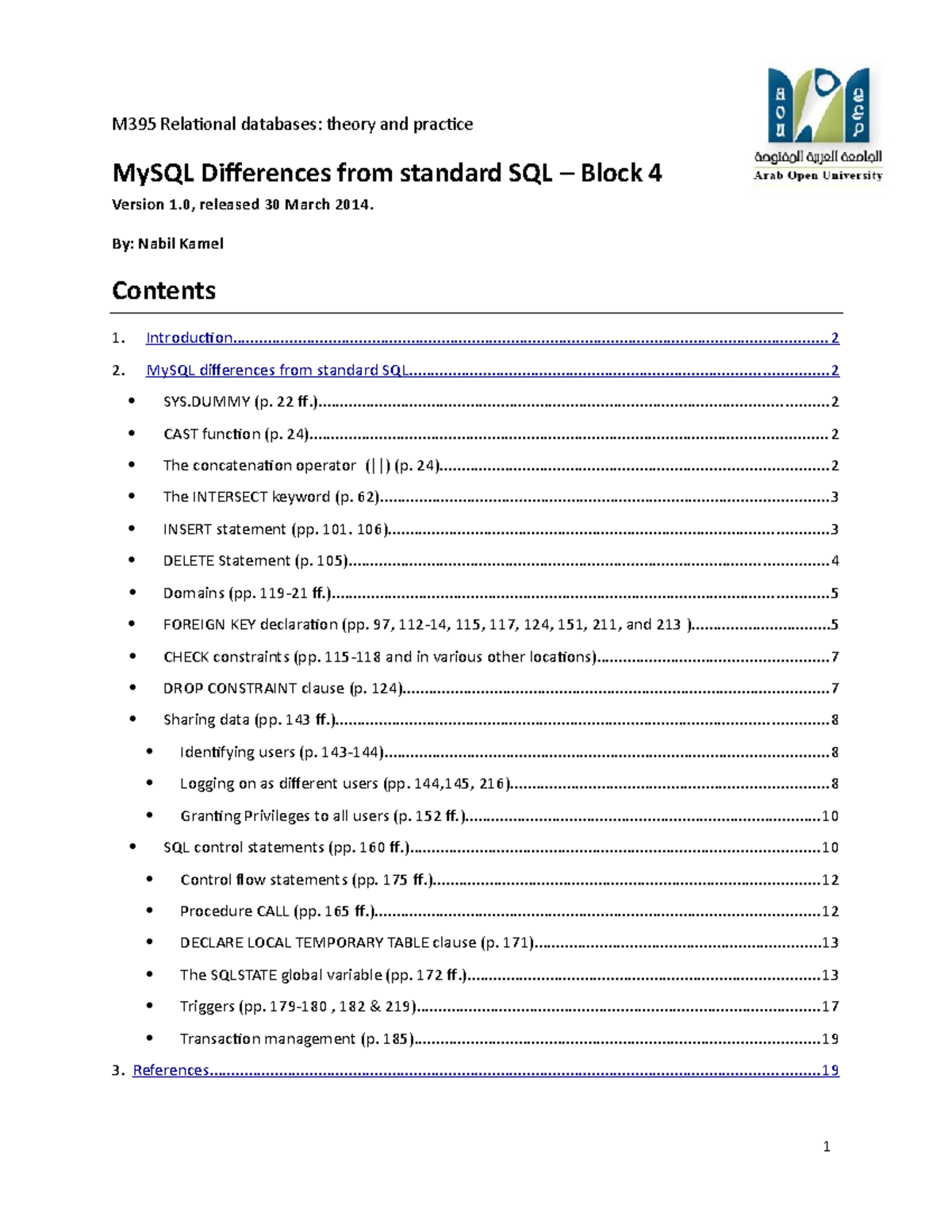 M395 Changes Guide for MySQL vs Standard SQL in Relational Databases ...