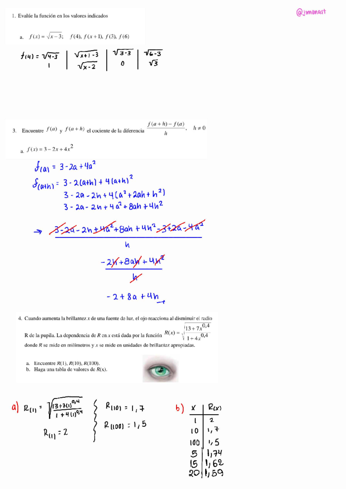 Seminario Semana 9: Evaluación de Funciones y Gráficas - Document Preview