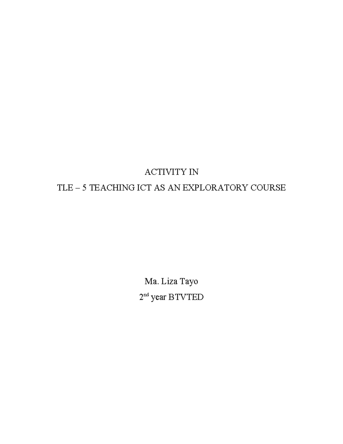 CSS COC1 LO4 Conduct Testing and Documentation Session Plan - Studocu