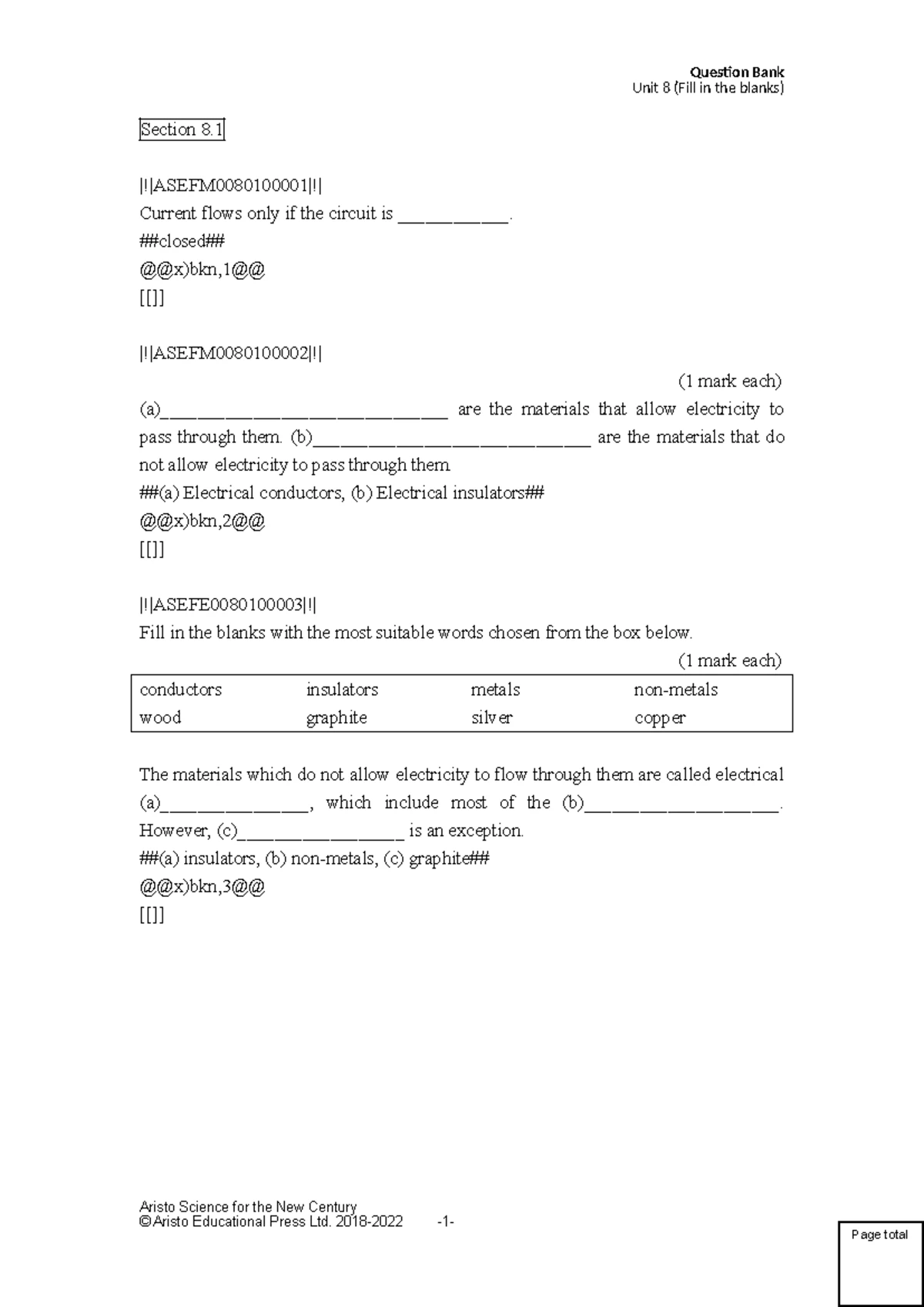 F.1 Mid Term Exam Integrated Science Question Paper - 9th Dec 2020 - Studocu