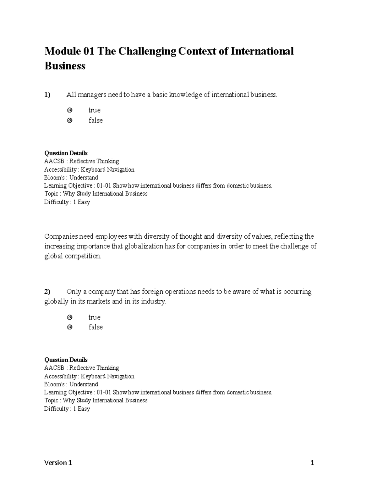 Geringer IB 2e Module 01: Understanding International Business Concepts ...