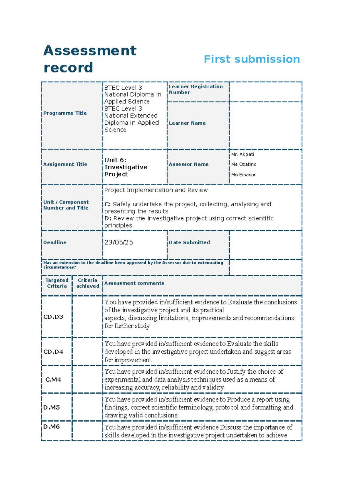 Unit 6: Investigative Project Report on Chromatography in Ink Analysis ...