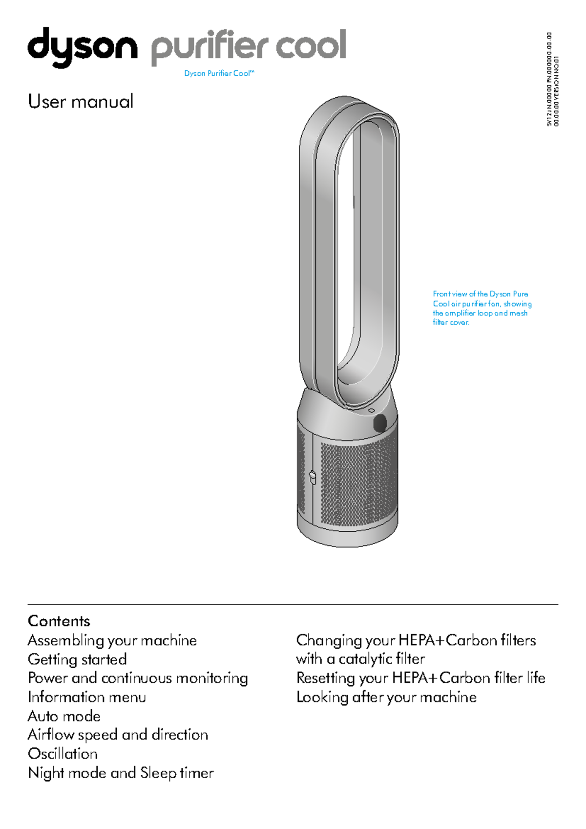 Dyson Purifier User Manual (SV12) - Version 01 - Studocu