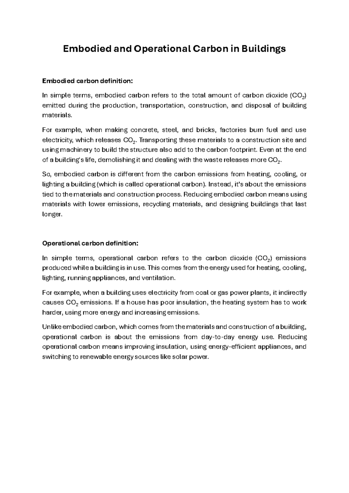 Embodied and Operational Carbon in Buildings: Key Insights and ...