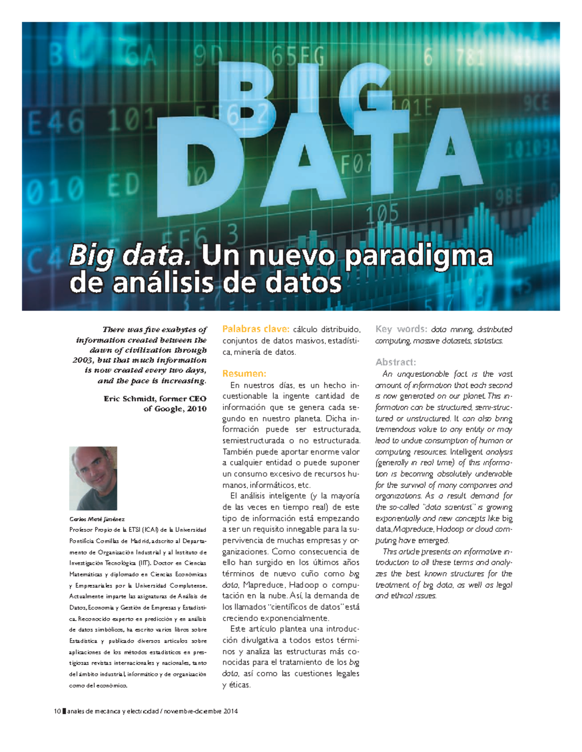 Big Data y su Impacto: Análisis Moderno en el Paradigma Actual ...