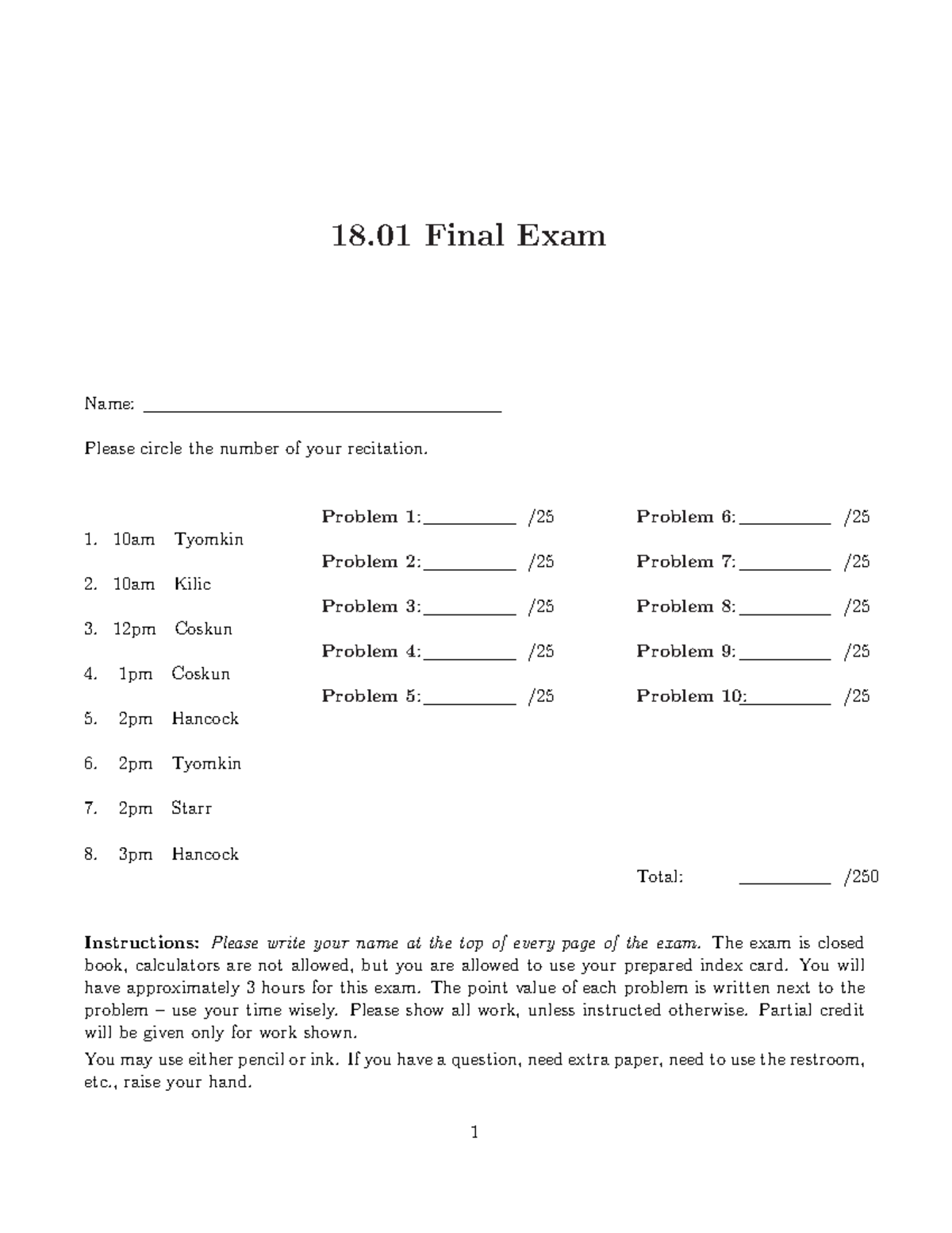 Final Exam Study Guide for Course 4681444 OCW01F05 - Studocu