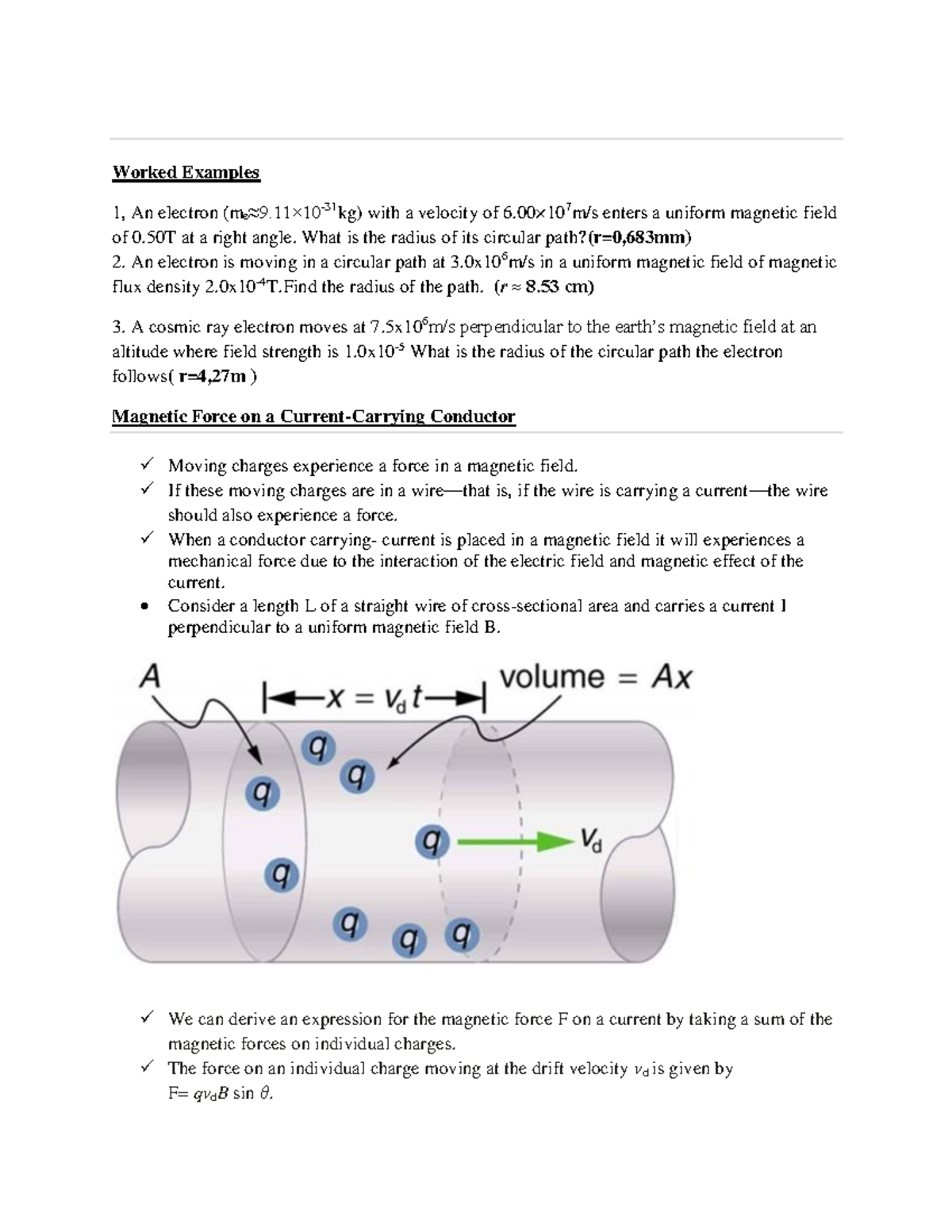 PHYS 313 Final Exam Notes on Electricity and Magnetism - Studocu