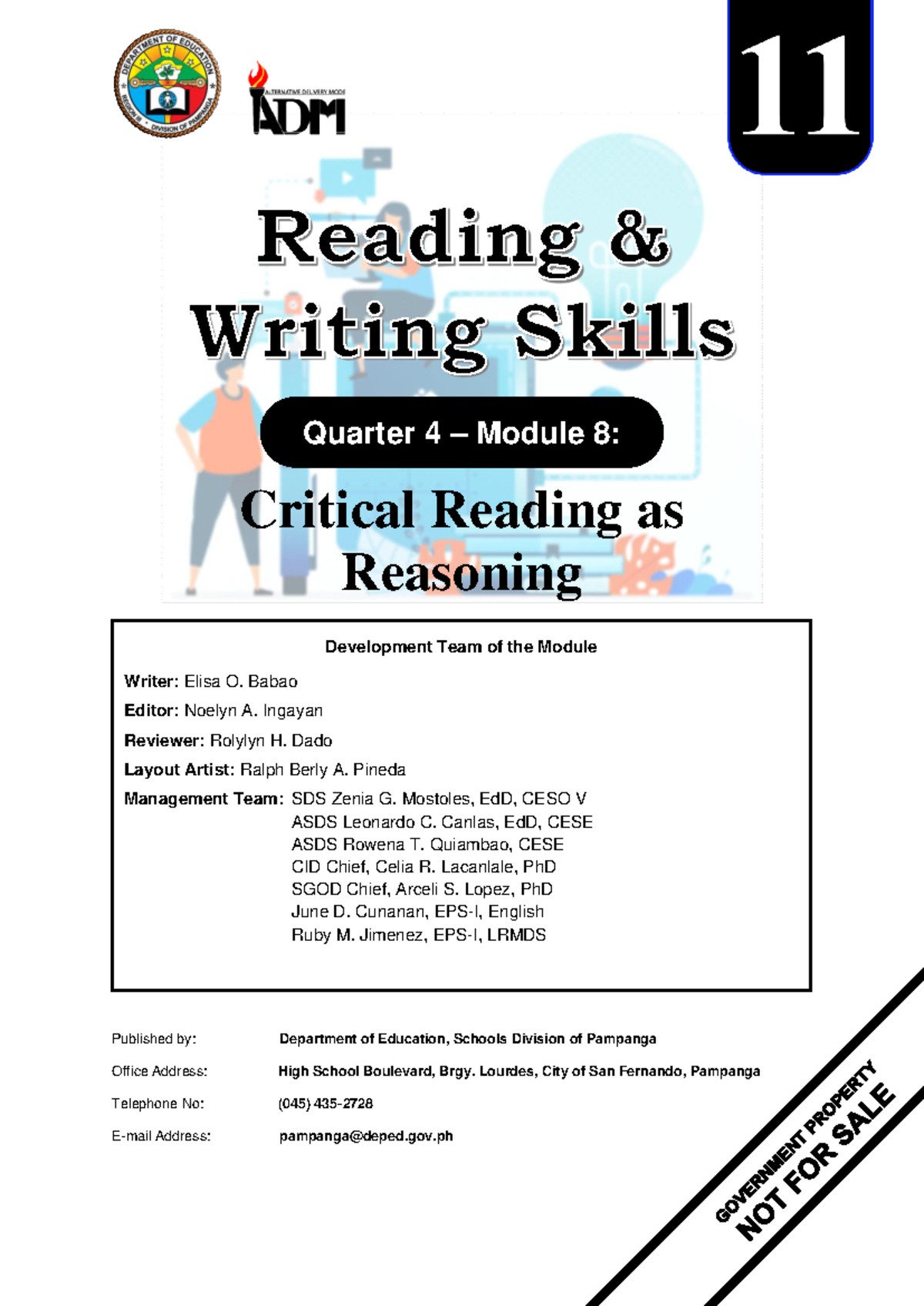RWS Q4 Module 8 - Critical Reading and Reasoning Techniques - Studocu