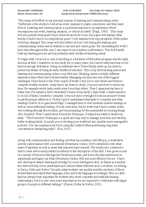 EDU2000 1 assignment 2 - essay - RAMANDEEP KAUR GILL EDU20001 ...