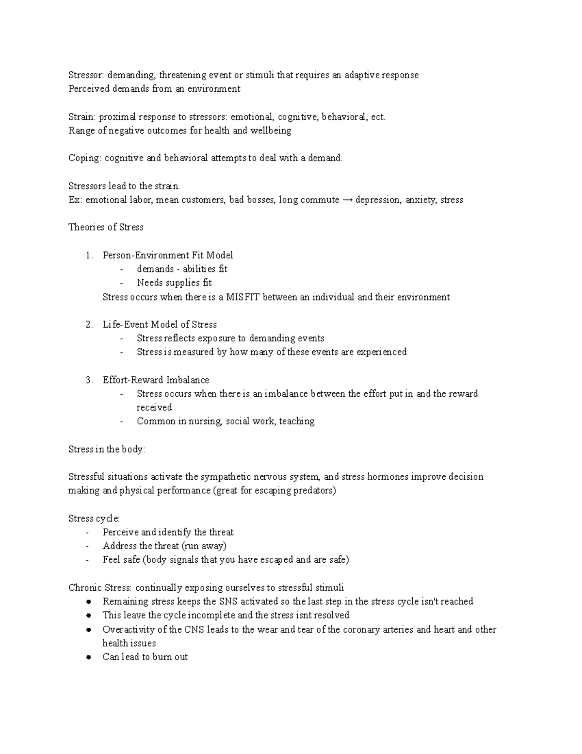 Understanding Stress and Coping Mechanisms (PSY 201) - Week 6 Lecture ...
