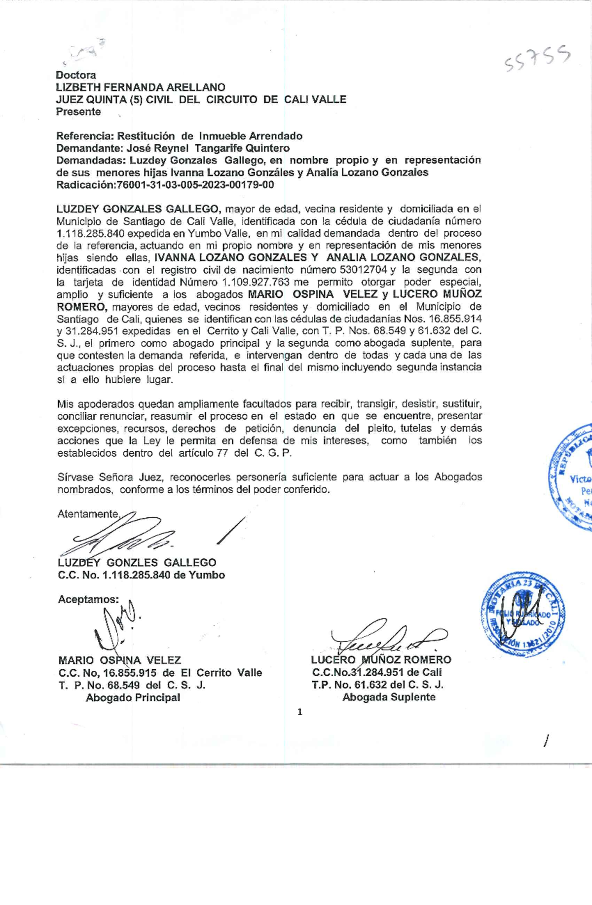 Contestación a la Demanda de Restitución de Inmueble Arrendado - 55755 ...