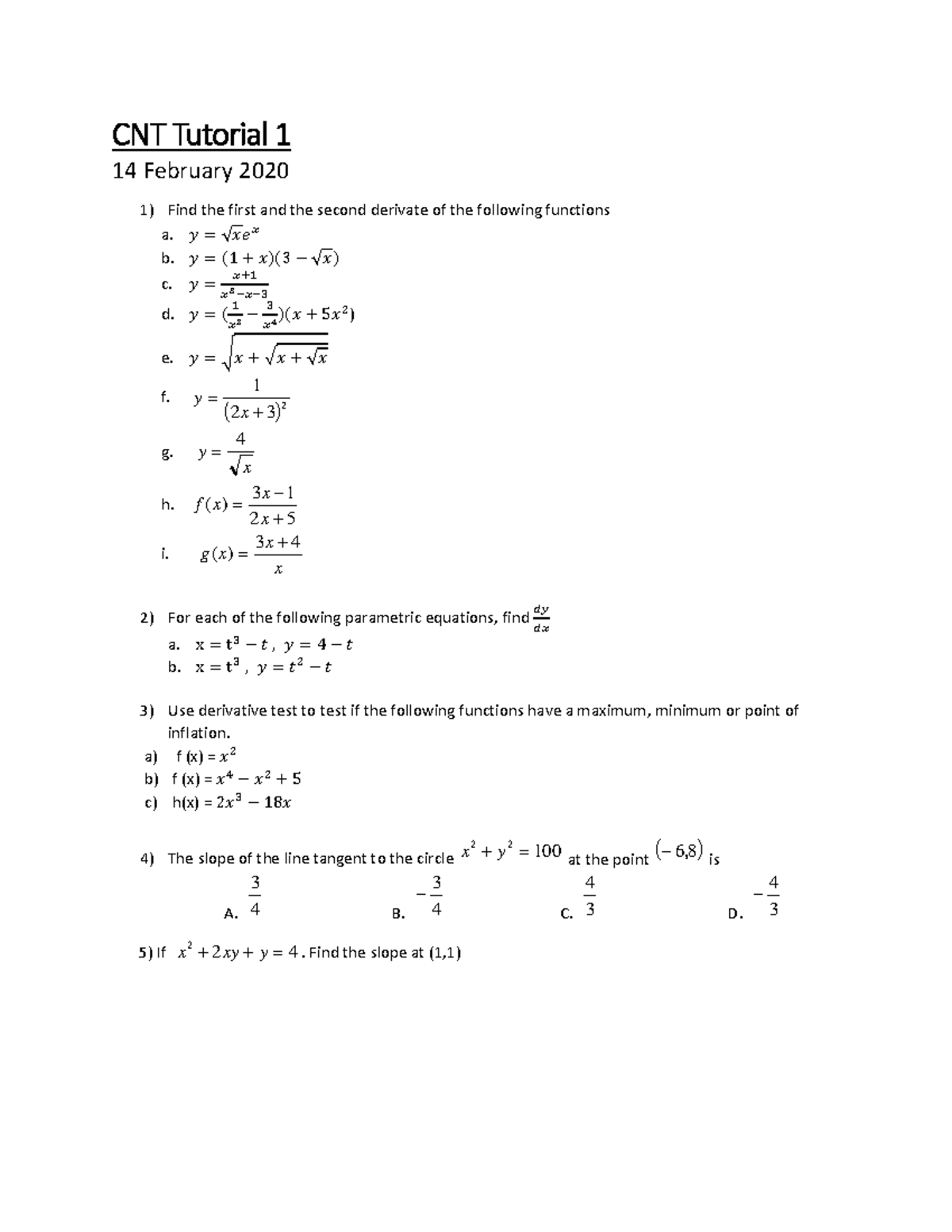 CNT Tutorial 1 2020 - Practicing Construction Mathematics - CNT ...