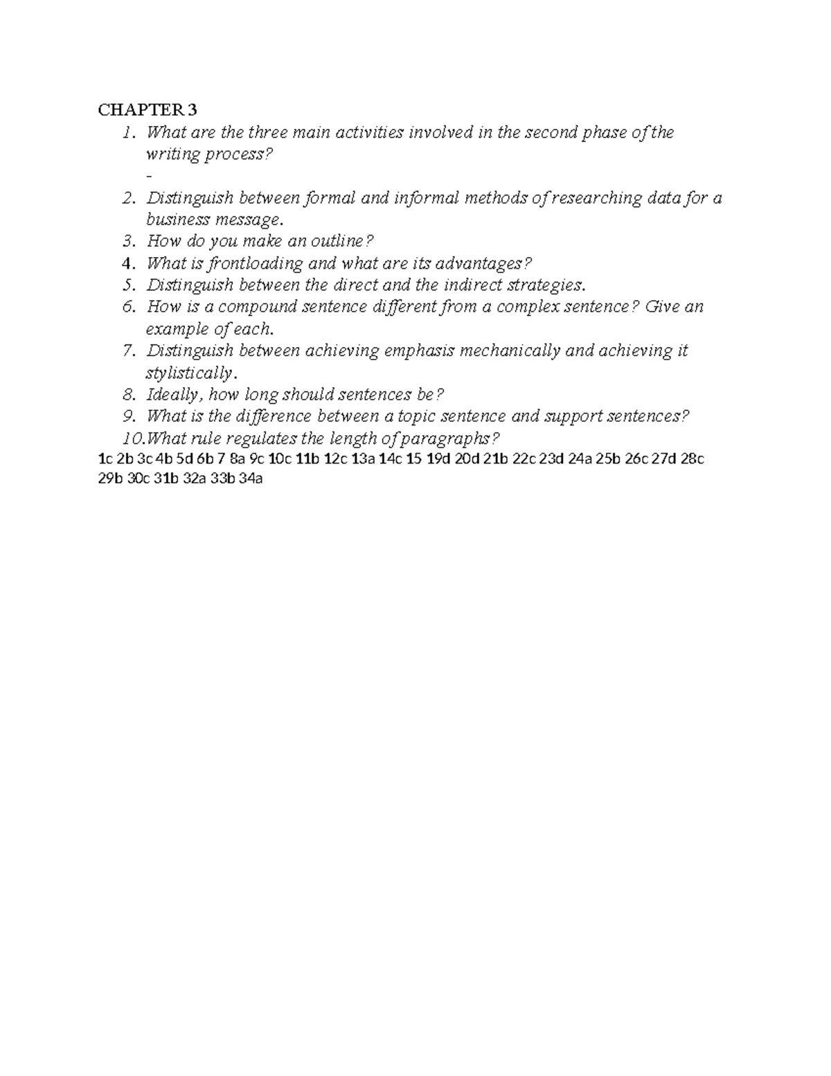 Review Chapter 3 - note - CHAPTER 3 1. What are the three main ...