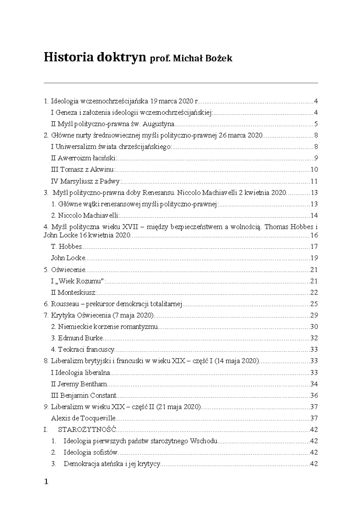 Historia doktryn politycznych i prawnych - Wczesnochrześcijańska