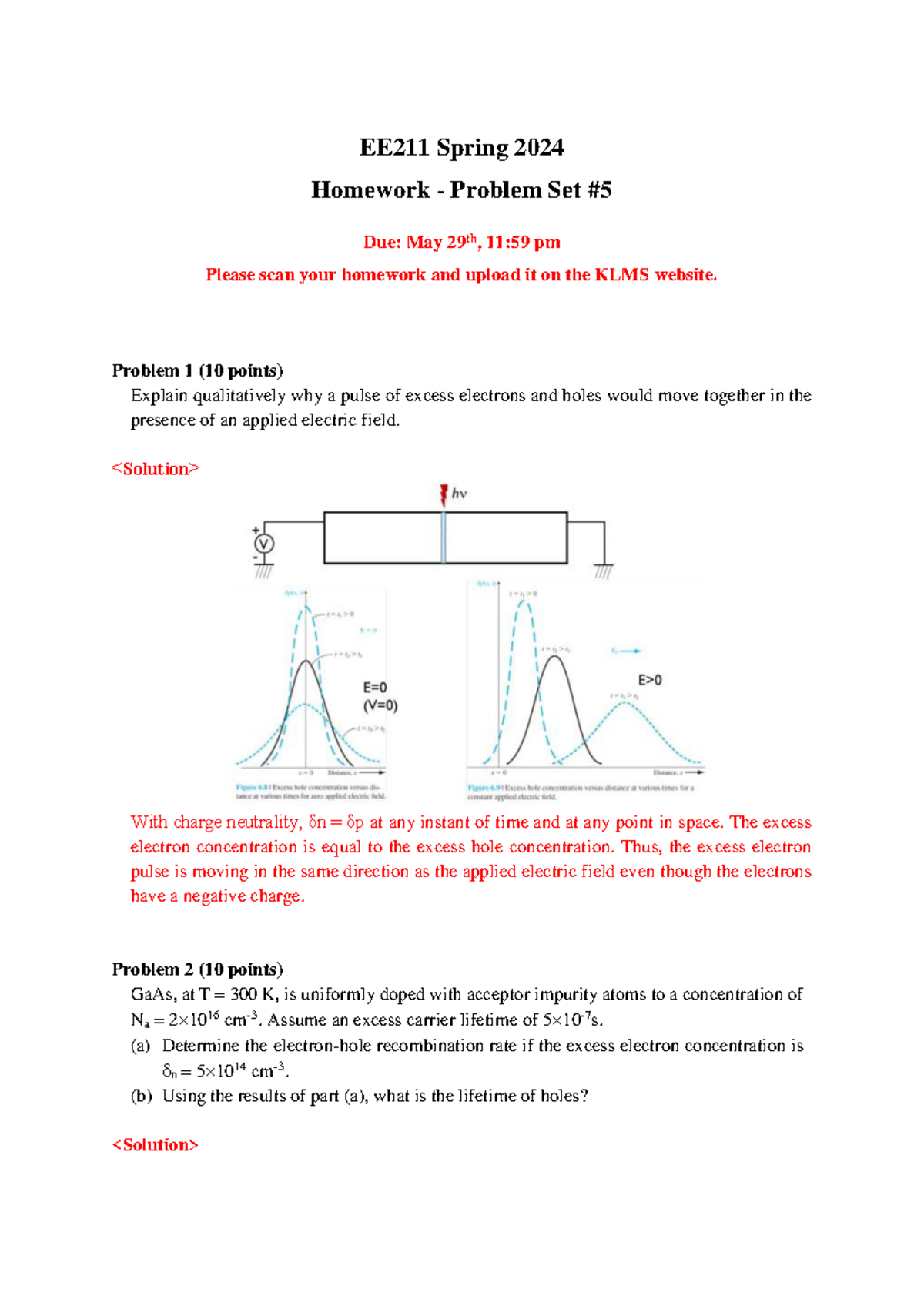 EE211 Spring 2024 Homework 5 Solutions and Explanations - Studocu