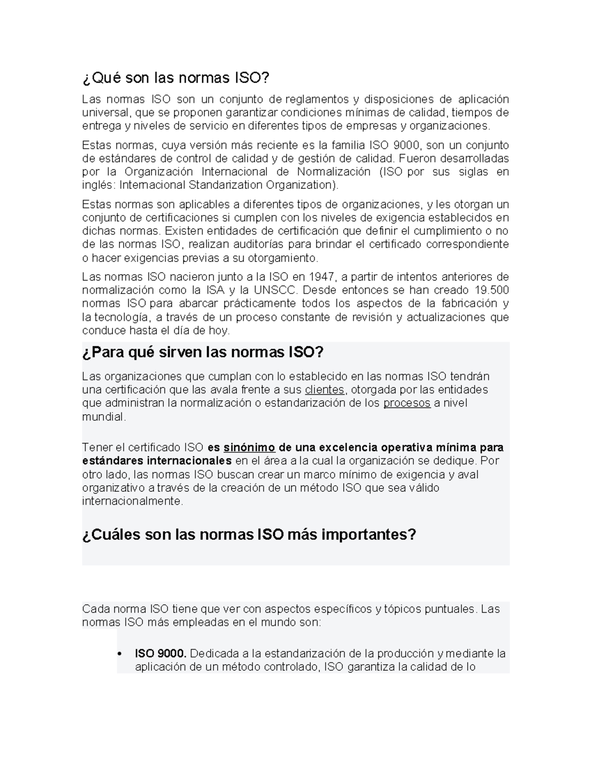 Qué son las normas ISO - CECEC: Guía Completa y Aplicaciones - Studocu