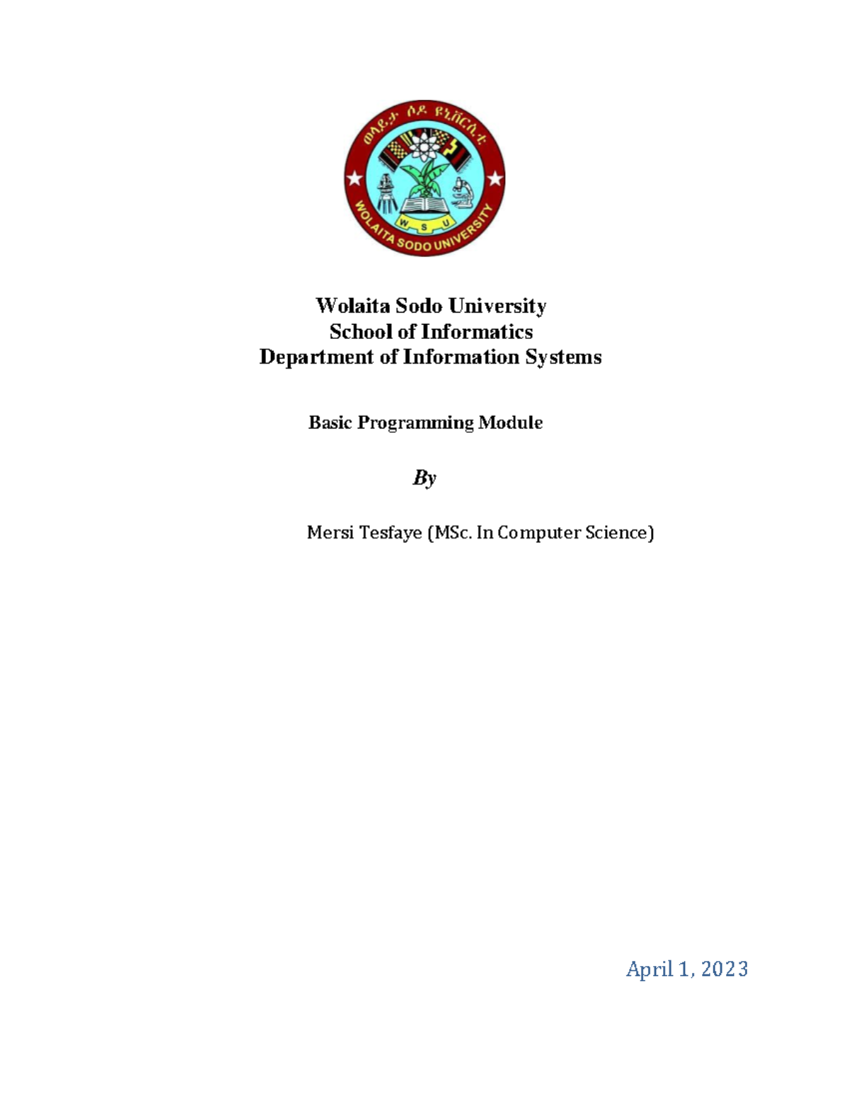 Basic Programming Module (CS101) - Course Notes on C++ Programming ...