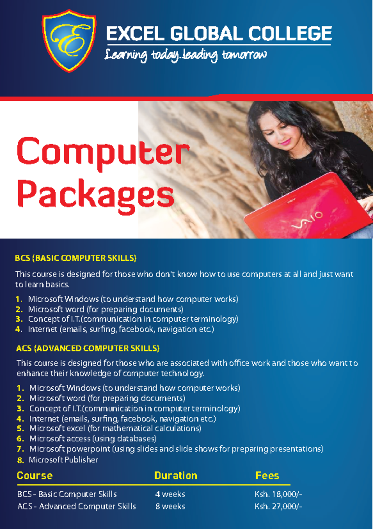 BCS & ACS - Essential Skills in Computer Packages Overview - Studocu