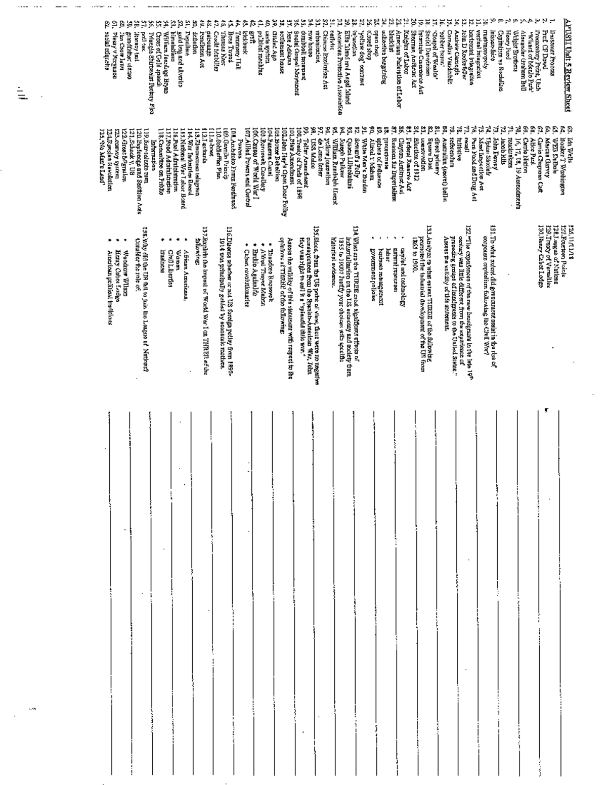 Kami Export - Sarah Santos - Unit 5 Study Guide Apush - APUSH Unit 5 ...