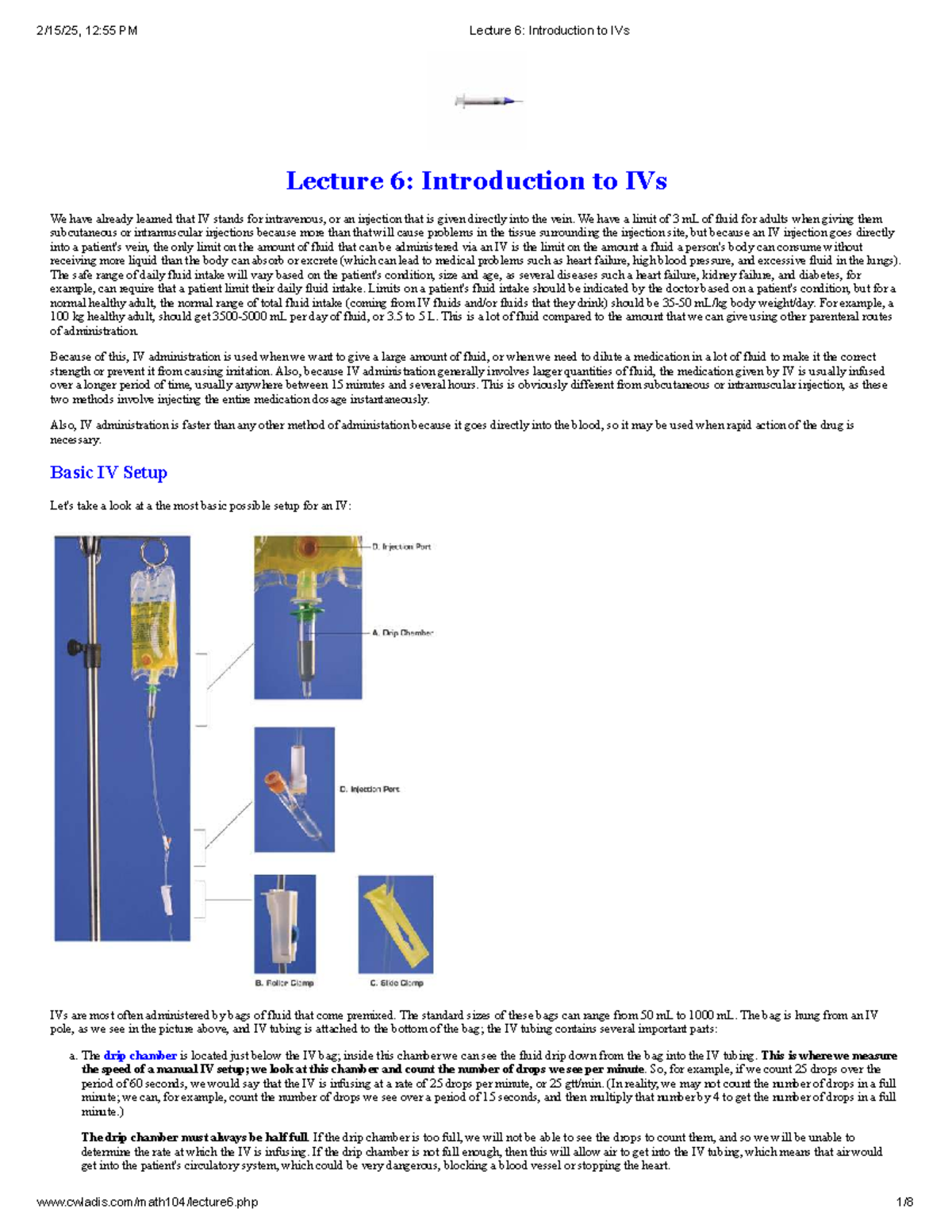 Lecture 6: Introduction to IVs - Key Concepts and Administration ...