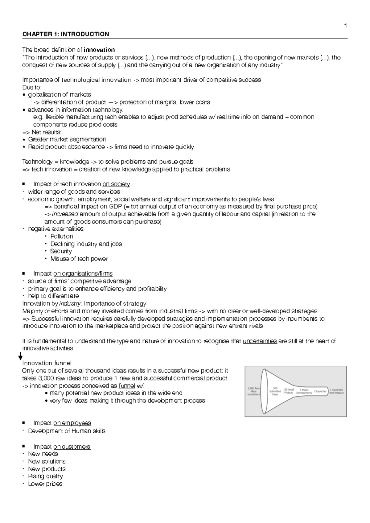 Strategic Management of Technological Innovation - Chapter Insights ...
