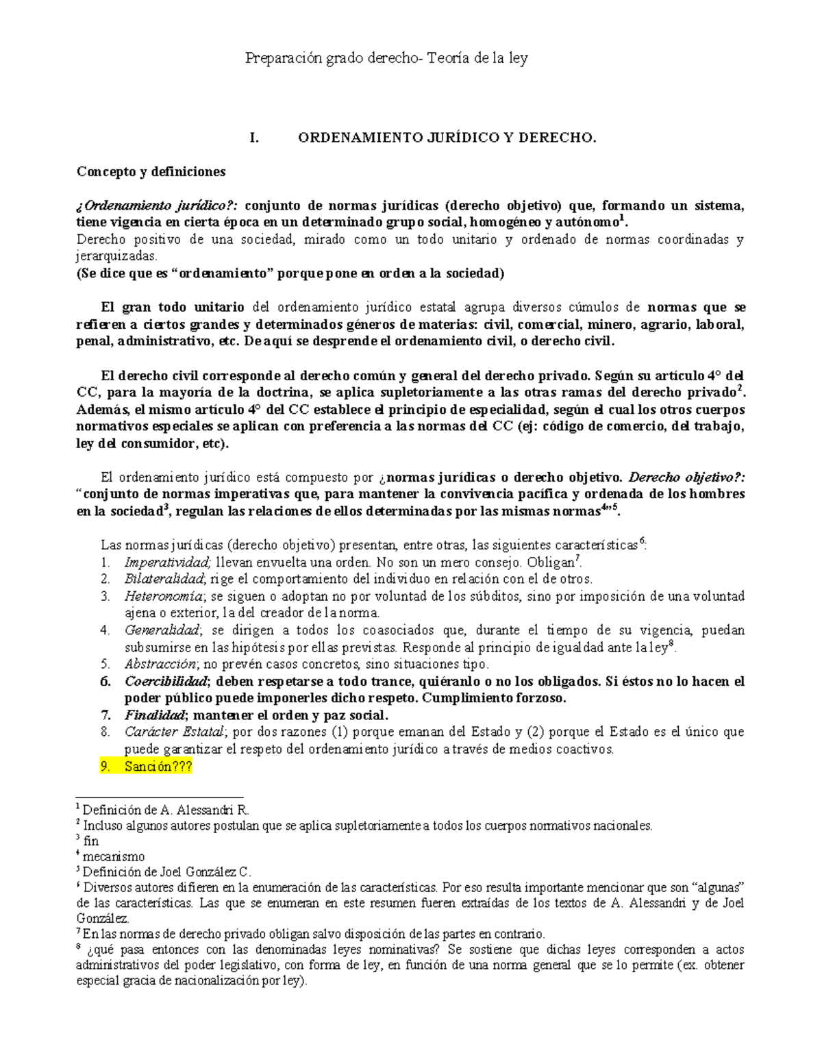 5.0-Teoría de la Ley I: Apuntes de Grado sobre Derecho Objetivo - Studocu