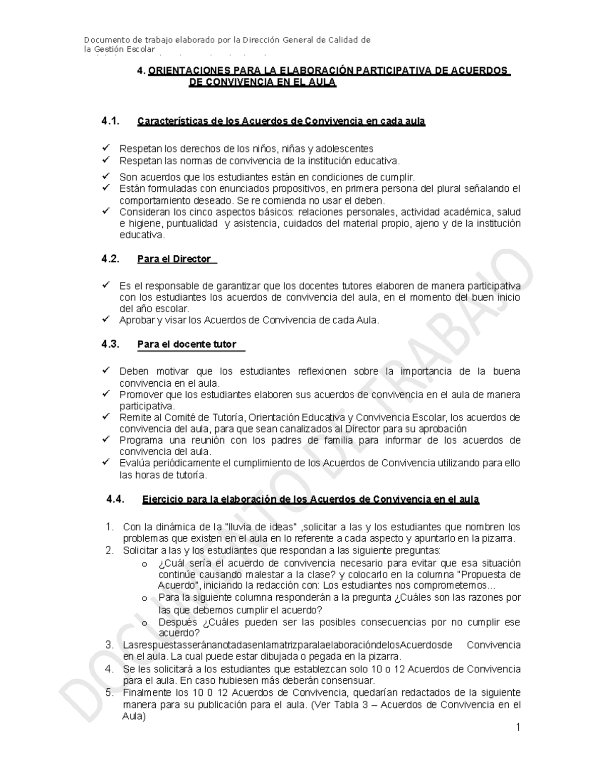 Normas de Convivencia en el Aula: Orientaciones y Ejercicios - Tutoría ...