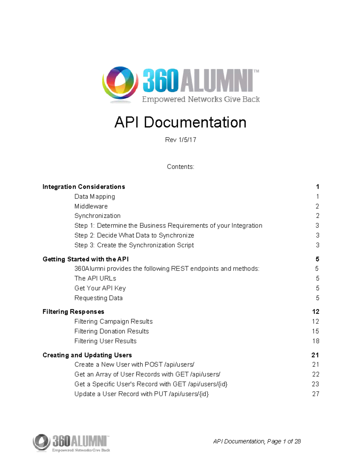 API Documentation: Integration Considerations and Data Mapping Guide ...