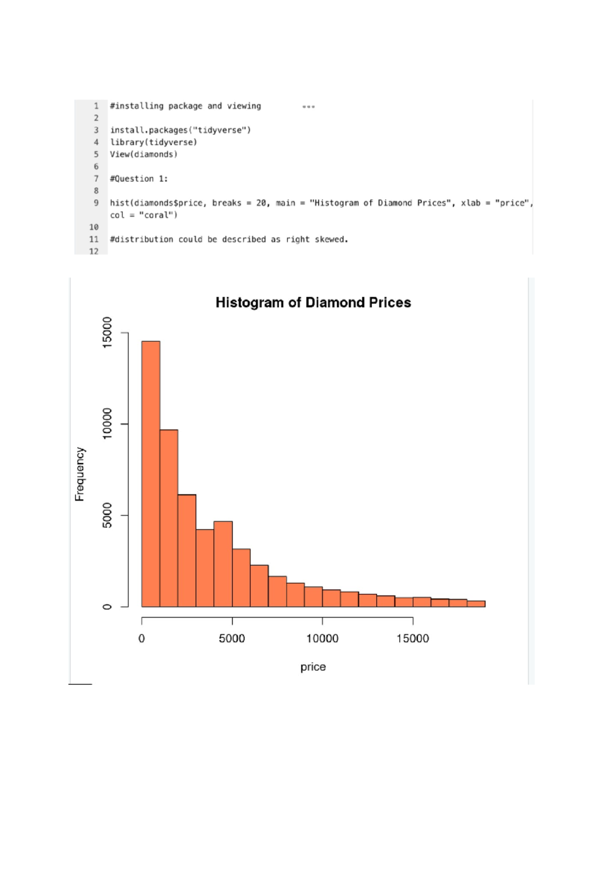 Lab 2 - Lab assignment diamonds - no 2 - 1 package and viewing ... 2 3 ...