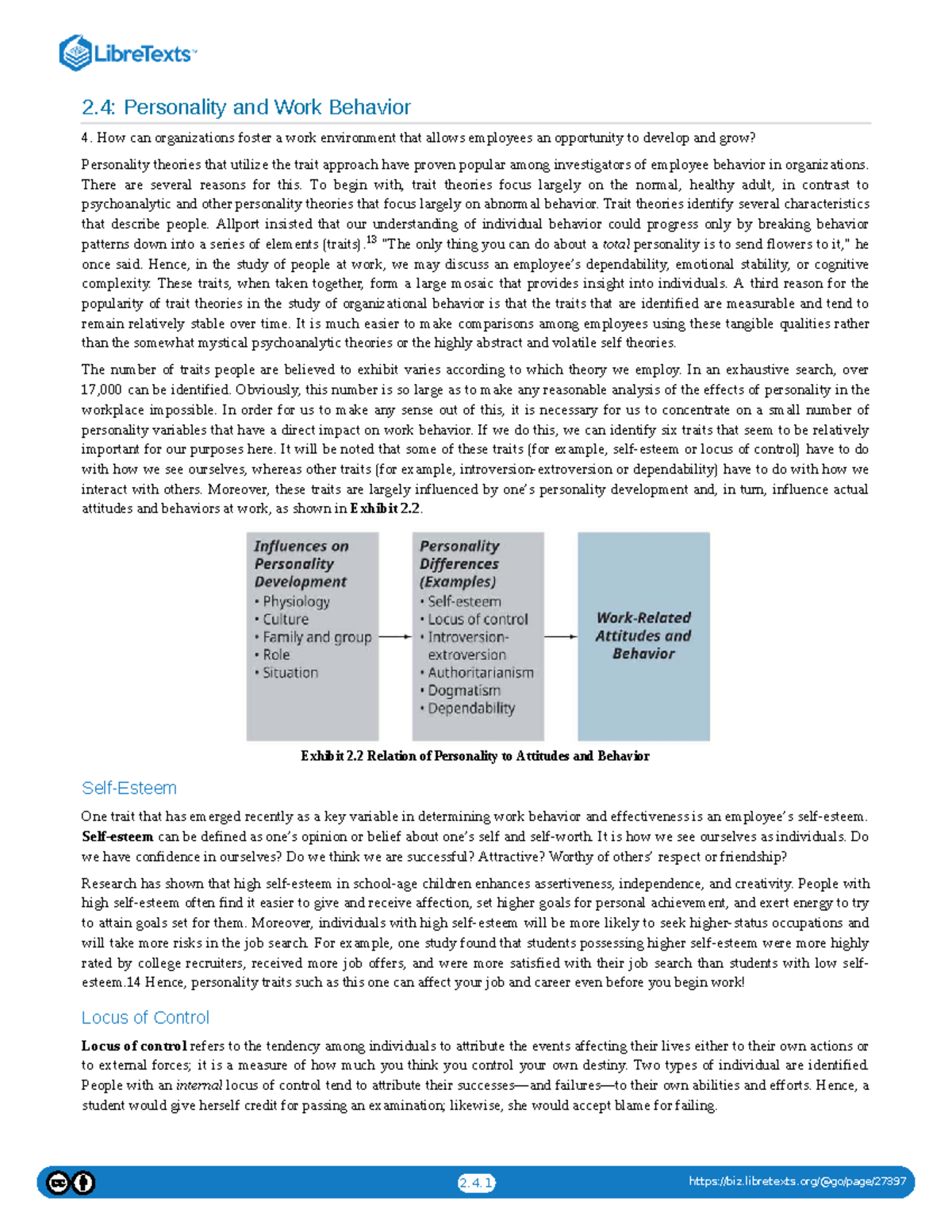 Personality and Work Behavior: Key Traits Impacting Performance (2.4 ...