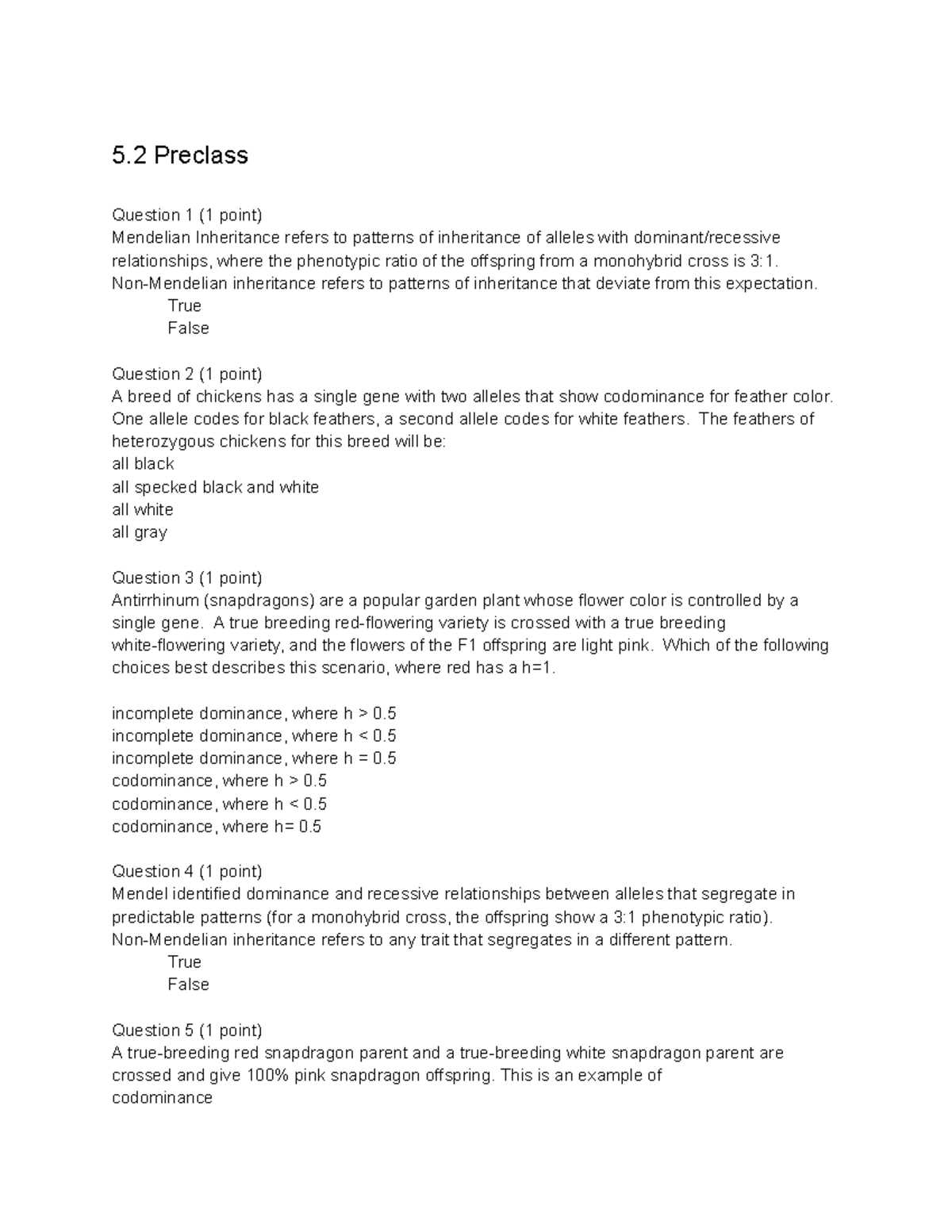 Mendelian Genetics: Inheritance Patterns & Phenotypic Ratios (BIO101 ...
