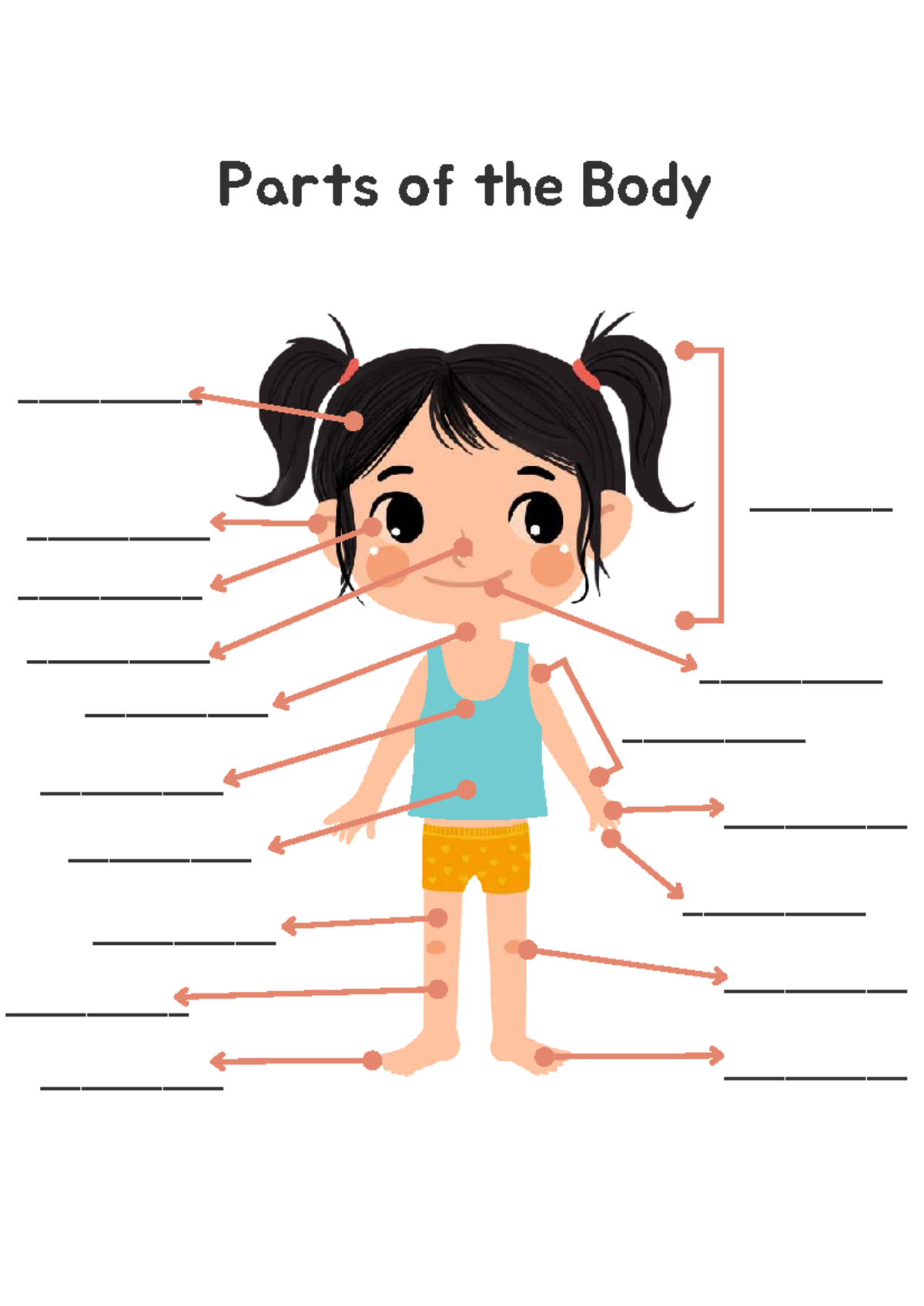 Ficha ingles 4 ano my body 2 - Ingles - Parts of the Body - Studocu