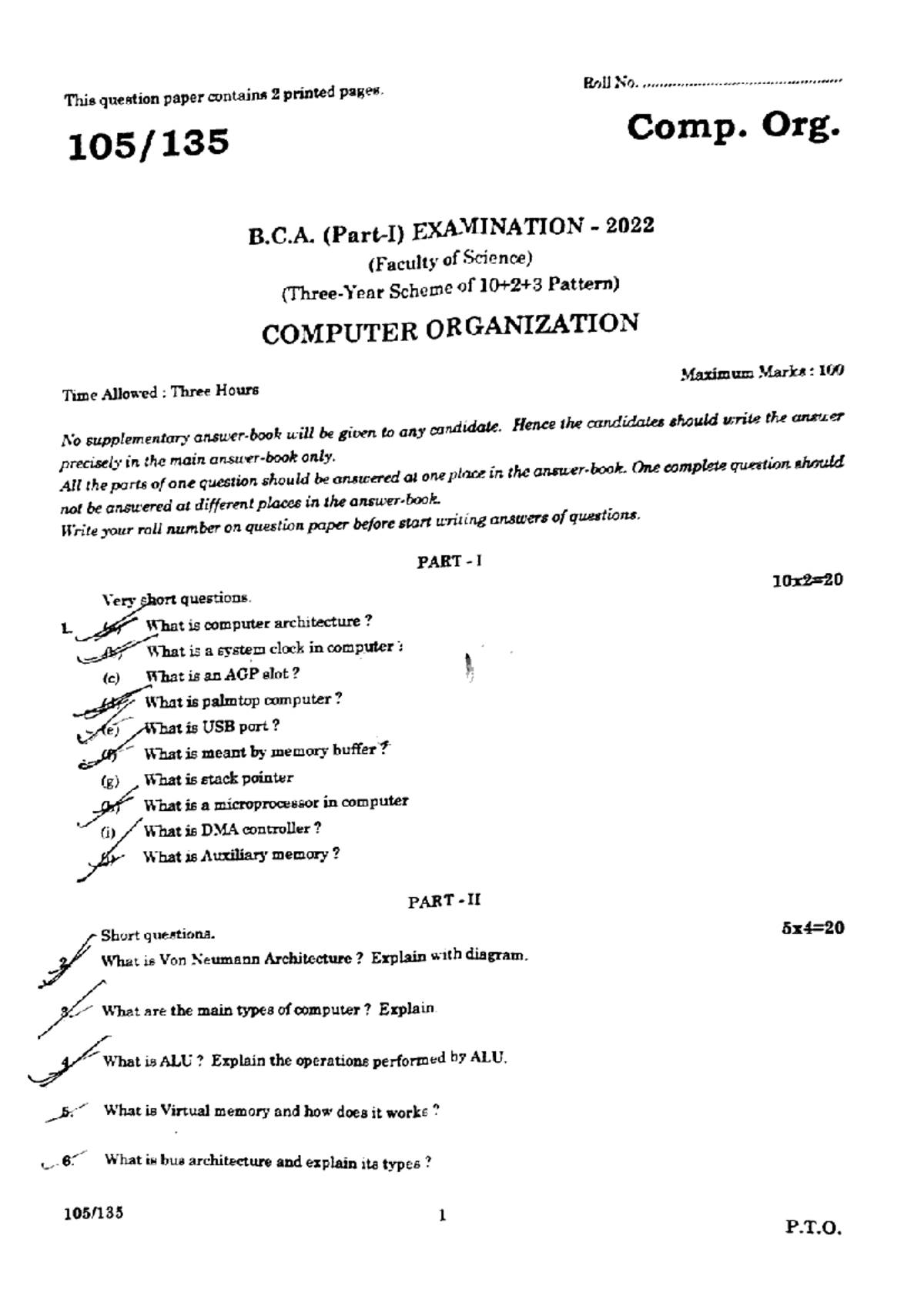 CA 4 - Some basic assignment - Roll No. This question paper contains 2 ...