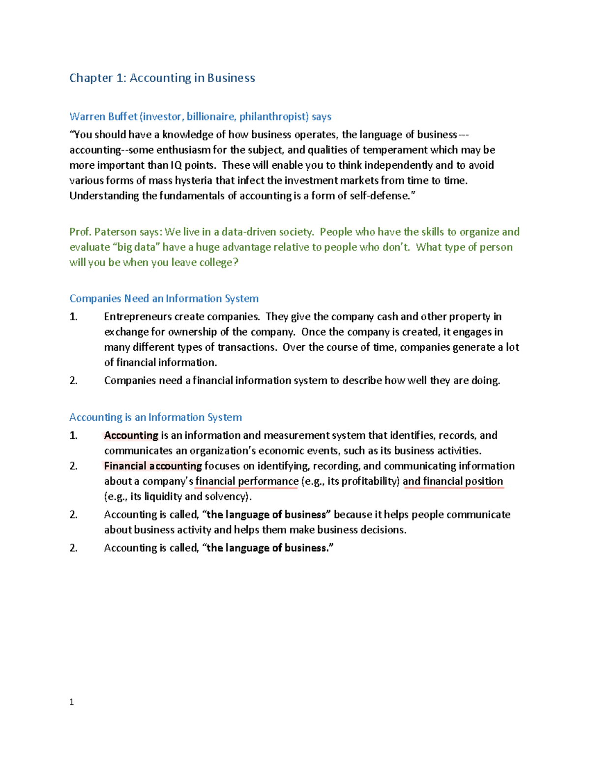 Chapter 1: Overview of Financial Accounting Concepts and Principles ...