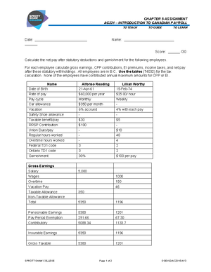 [Solved] Employees in Qubec receive both a T4 and a RL1 information ...