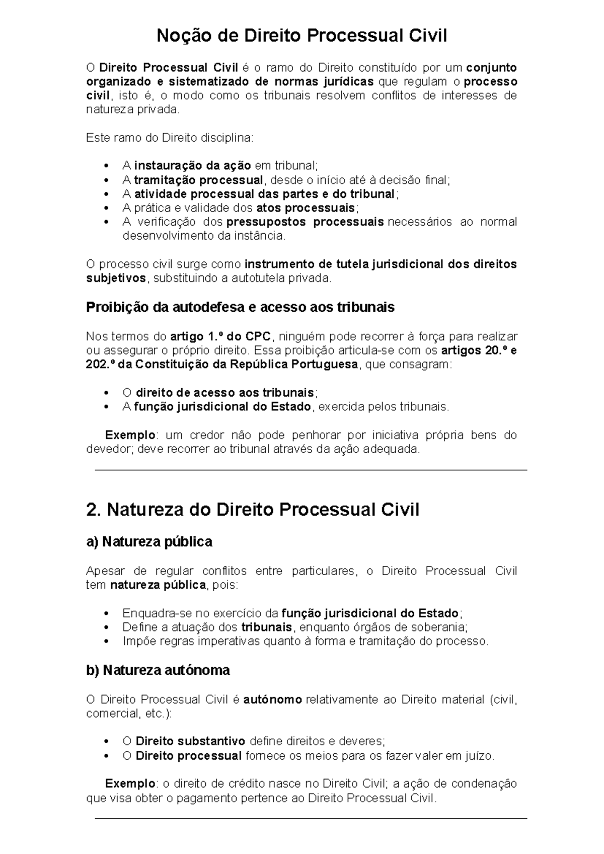 Resumo do Direito Processual Civil (DPCD) - Studocu