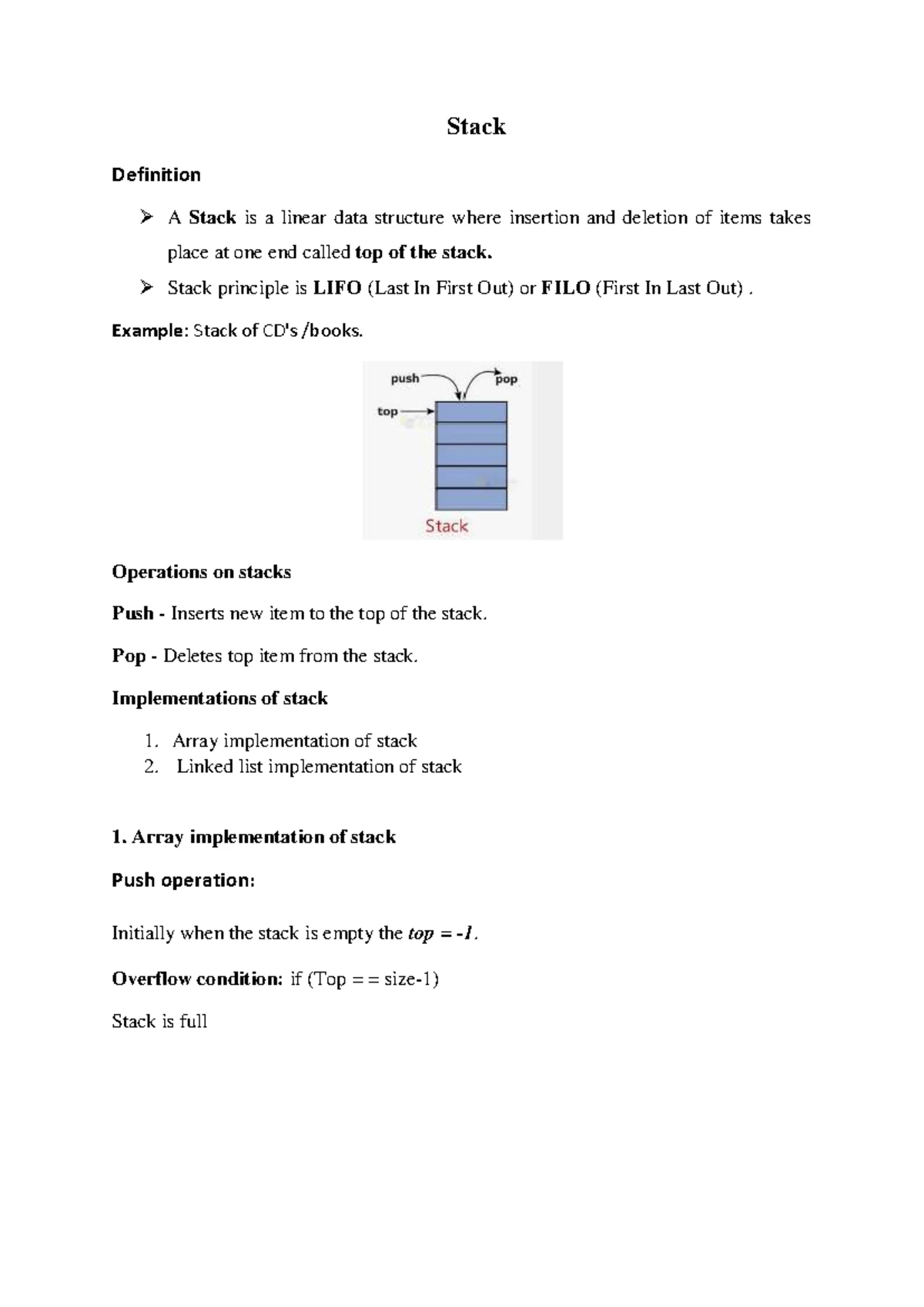 CSE101: CQueue - Circular Queue Notes & Practice Questions - Studocu