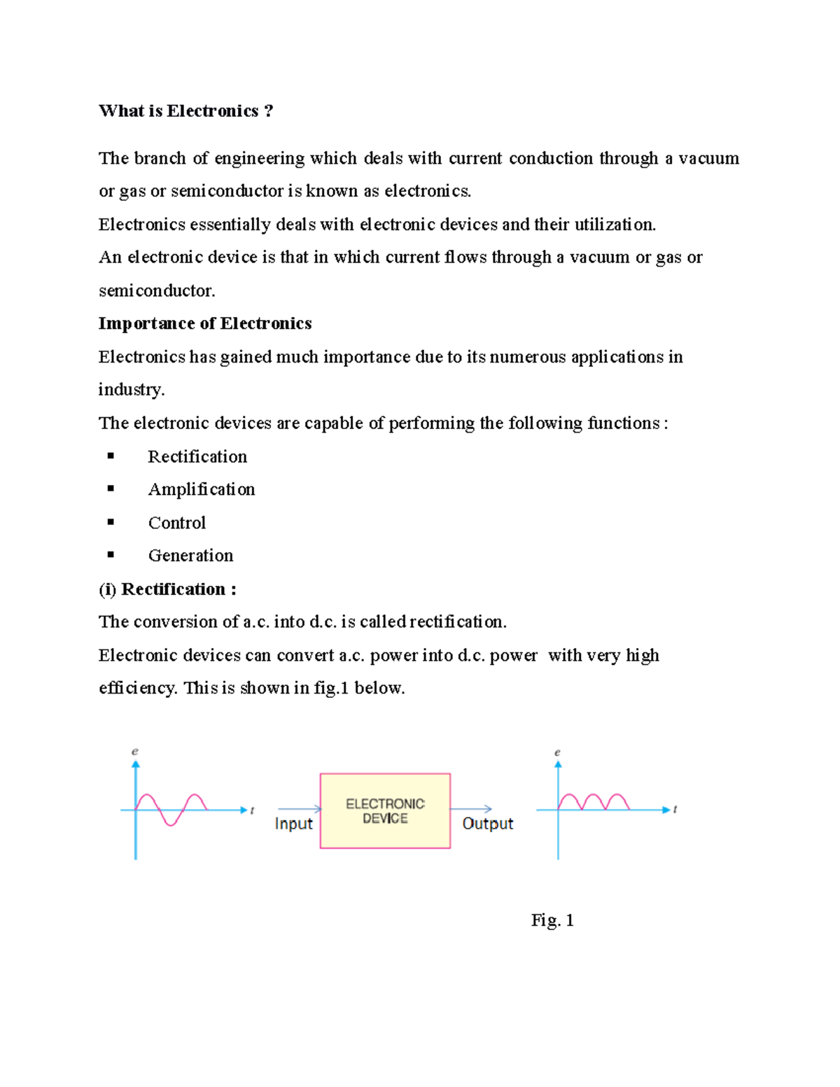 Basic Electronics Lecture Notes: Understanding Functions of Resistors ...
