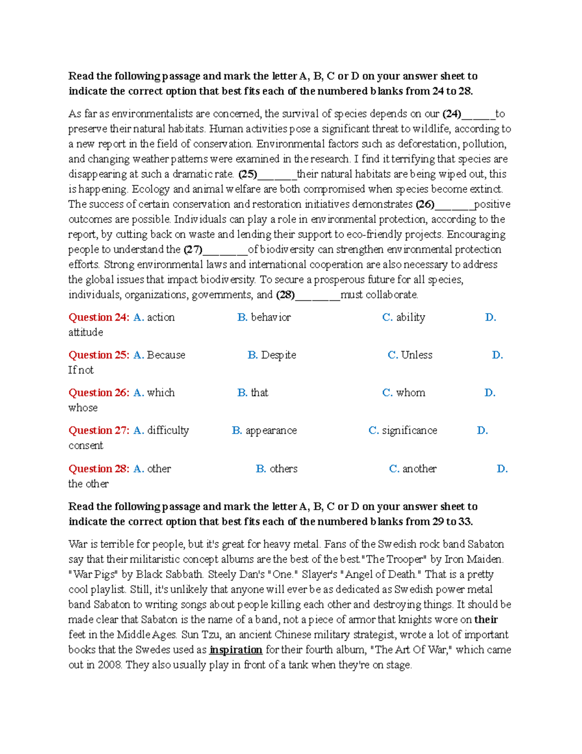 Final Exam Study Guide: Environmental Issues and Robotics - Studocu