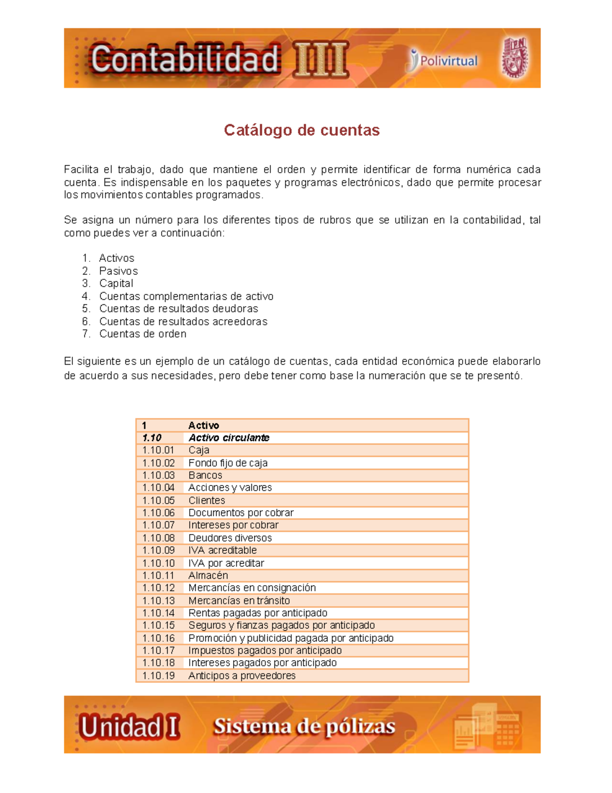 Catálogo de Cuentas Contables: Estructura y Ejemplos - Studocu