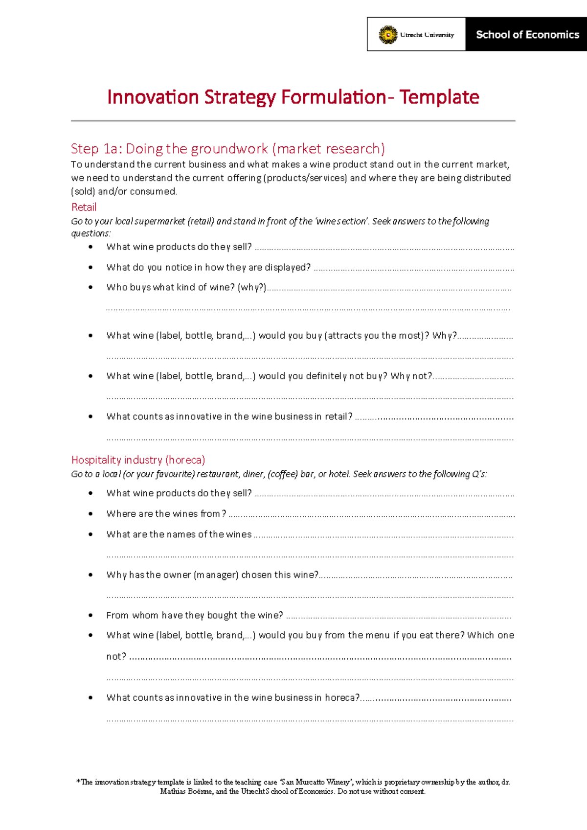 Innovation Strategy Formulation Template 2026: Market Research ...