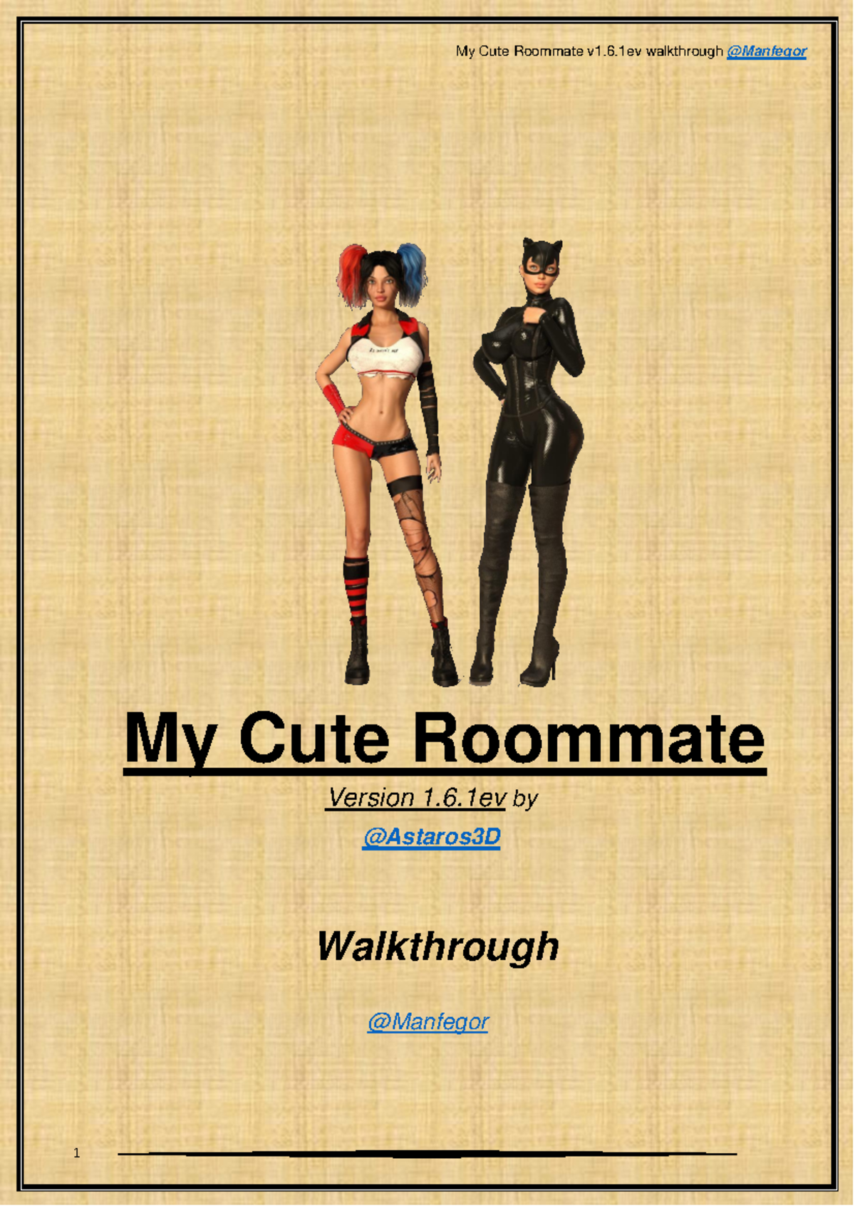 My Cute Roommate Walkthrough (v1.6.1) - Detailed Guide - Document Preview