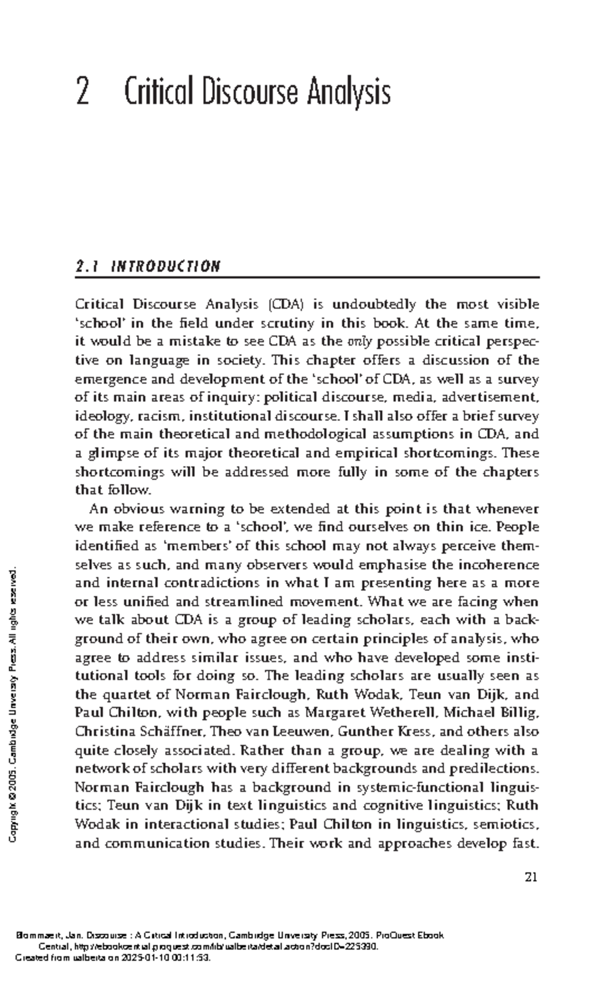 CDA Exploration: Critical Discourse Analysis - Key Concepts (CDA 2 ...
