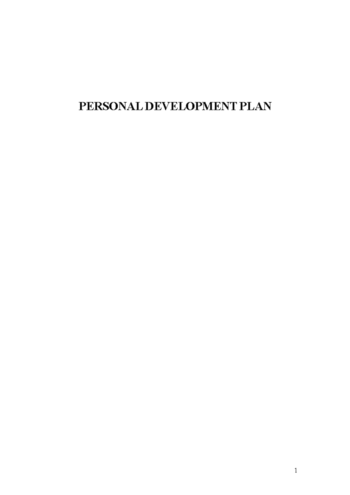 PDP- Sachith - Personal Development Plan Assignment Task 02 - Studocu